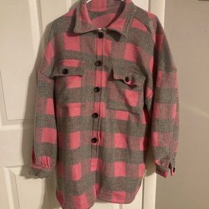 Vintage plaid oversized jacket